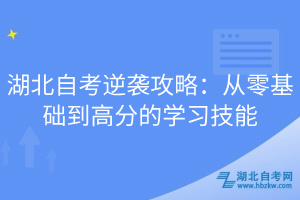 湖北自考逆襲攻略：從零基礎(chǔ)到高分的學(xué)習(xí)技能