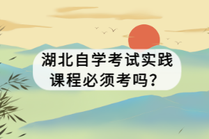 湖北自學(xué)考試實踐課程必須考嗎？