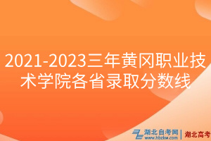 2021-2023三年黃岡職業(yè)技術學院各省錄取分數線