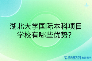 湖北大學國際本科項目學校有哪些優(yōu)勢？