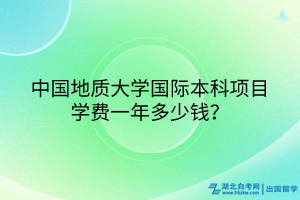 中國(guó)地質(zhì)大學(xué)國(guó)際本科項(xiàng)目學(xué)費(fèi)一年多少錢(qián)？