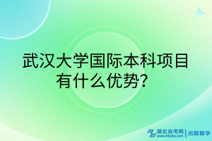 武漢大學(xué)國(guó)際本科項(xiàng)目有什么優(yōu)勢(shì)？