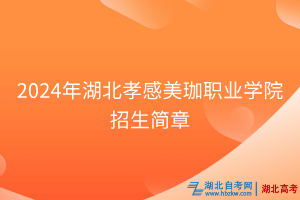 2024年湖北孝感美珈職業(yè)學院招生簡章