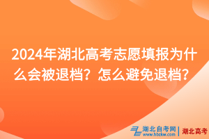 2024年湖北高考志愿填報(bào)為什么會(huì)被退檔？怎么避免退檔？