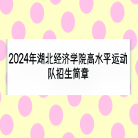 2024年湖北經(jīng)濟學院高水平運動隊招生簡章