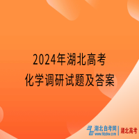 2024年湖北高考化學(xué)調(diào)研試題及答案