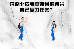 在湖北成考中如何來劃分自己復(fù)習(xí)任務(wù)？階段性目標(biāo)怎么分？