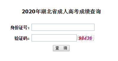 2020年荊楚理工學院成人高考成績查詢入口