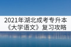 2021年湖北成人高考專升本《大學(xué)語文》復(fù)習(xí)攻略(一)