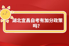 湖北宜昌自考有加分政策嗎？